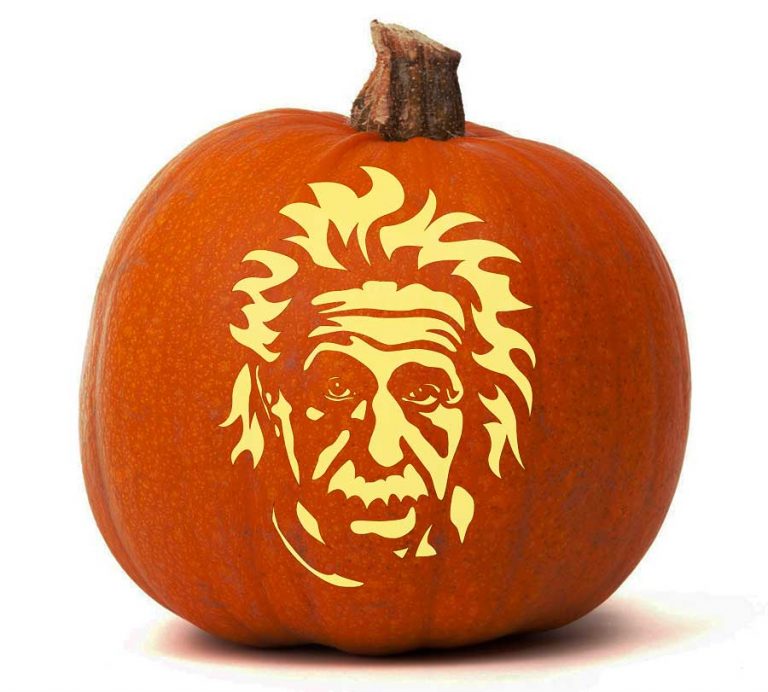 Albert Einstein Pumpkin Glow