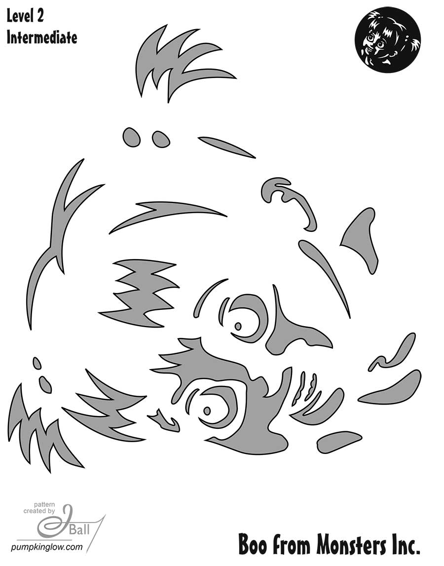 Printable Boo Pumpkin Stencil