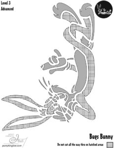 BugsBunny-pumpkin-carving-pattern