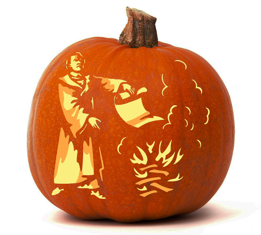 martin-luther-burns-papal-bul-pumpkin-glow