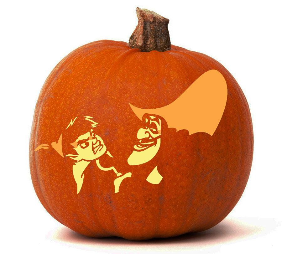 peter pan pumpkin stencil