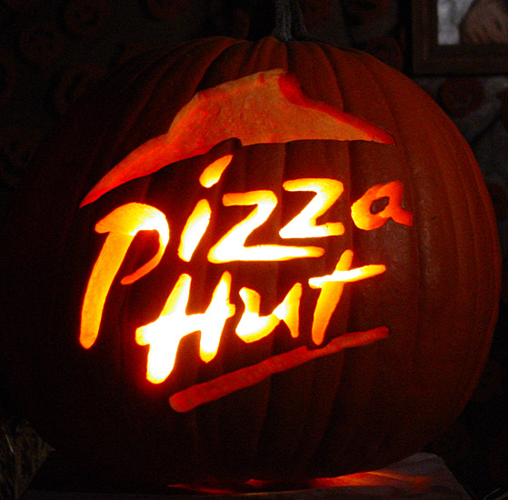 Pizza Hut Logo Pumpkin Glow