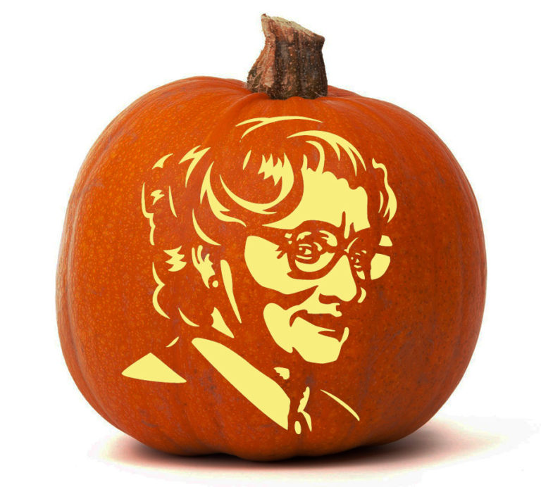 Robin Williams As Mrs Doubtfire Pumpkin Glow