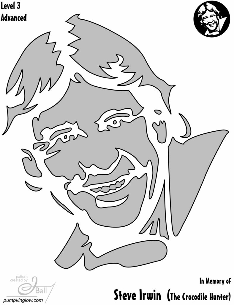 Steve Irwin - the Crocodile Hunter - Pumpkin Glow