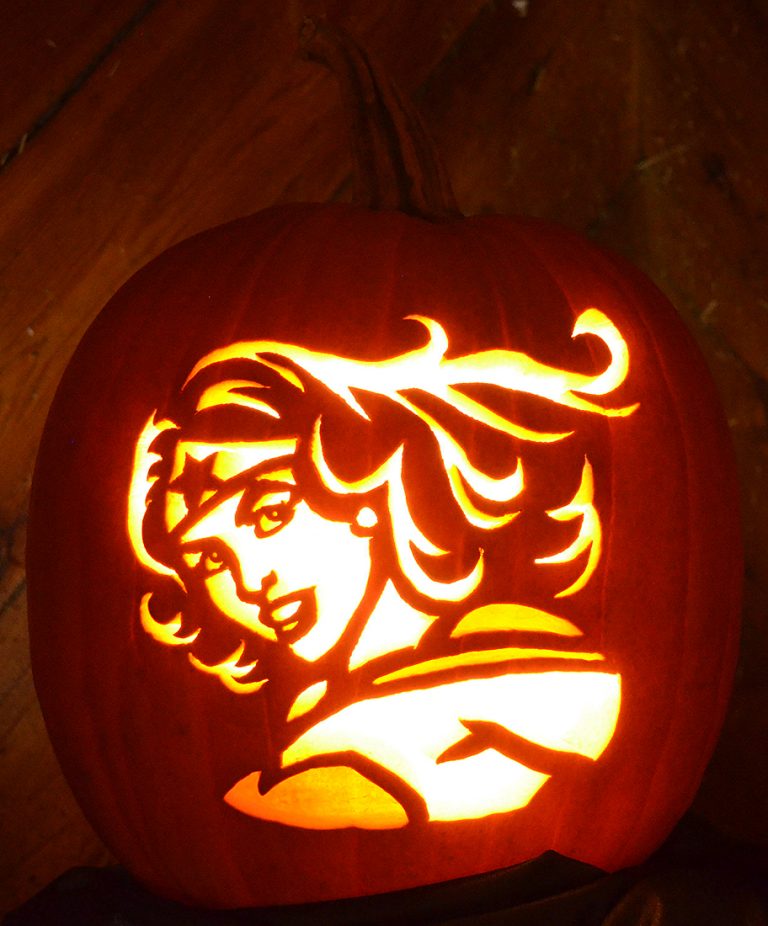 Wonder Woman Carved Pumpkin Pumpkin Glow 7544