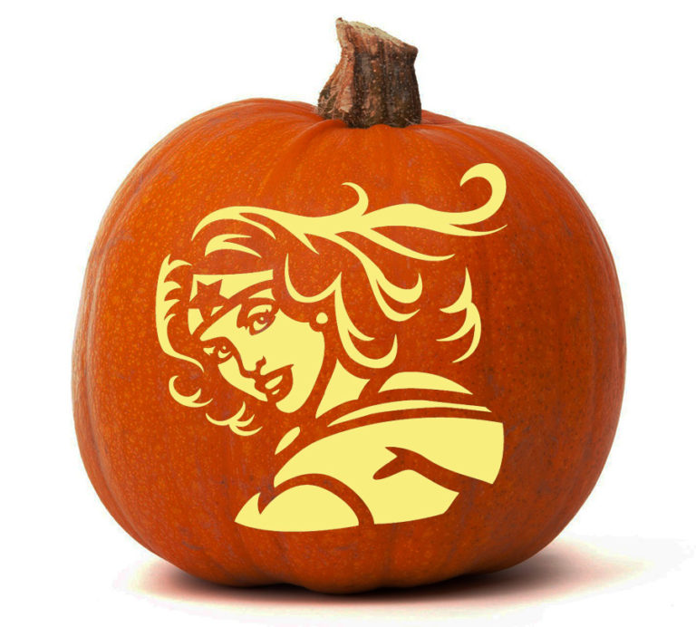 Wonder Woman Pumpkin Glow