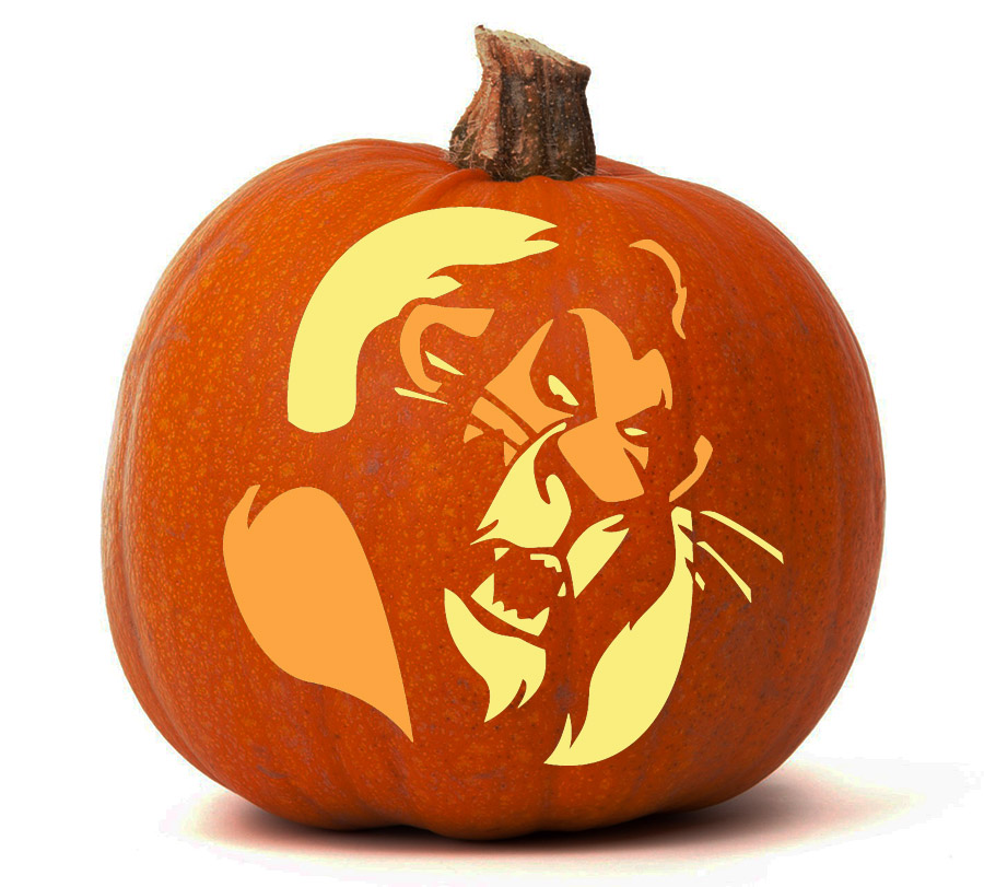 Lion King Pumpkin Templates