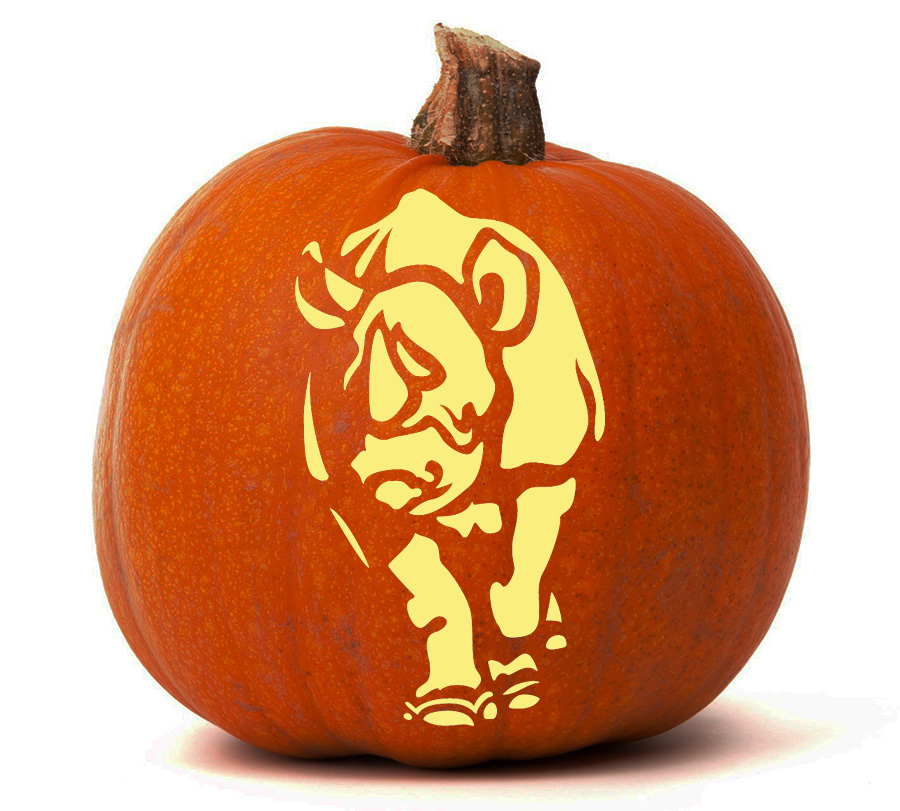 Charging Rhino - Pumpkin Glow