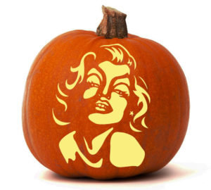 Marilyn-Monroe-Caricature-pumpkin