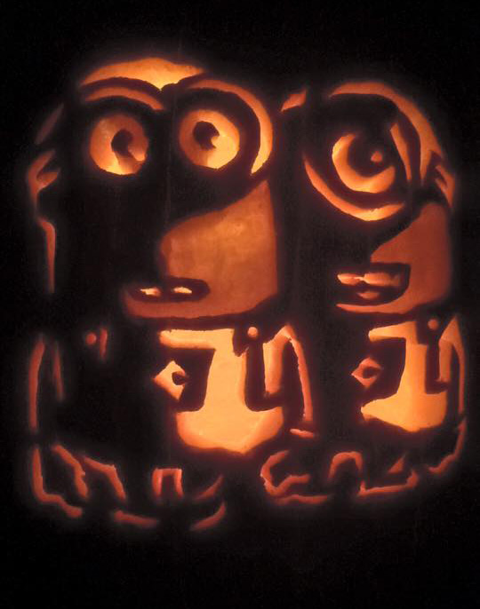 Minions from Despicable Me - Pumpkin Glow