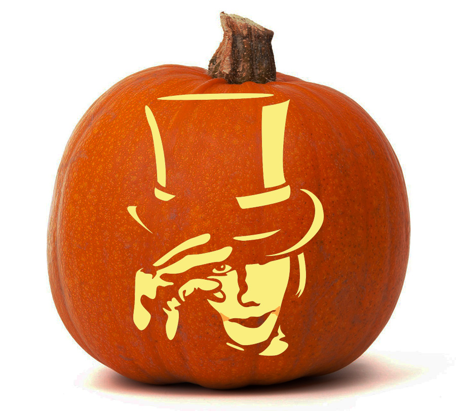 Johnny Depp Pumpkin Stencil