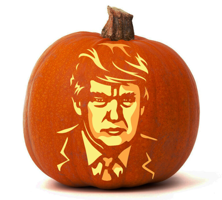 Donald Trump 3 Tone Pumpkin Glow
