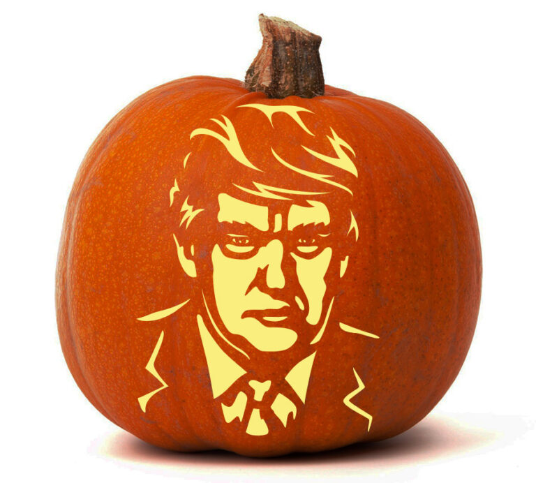 Donald Trump 2 Tone Pumpkin Glow