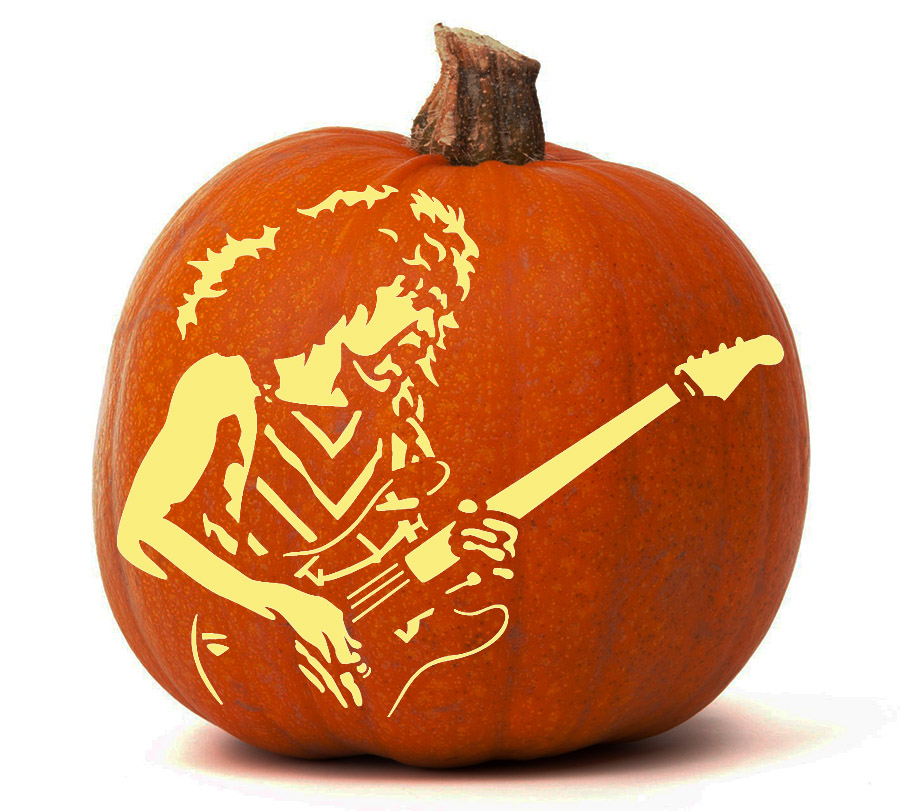 Eddie Van Halen Pumpkin Glow