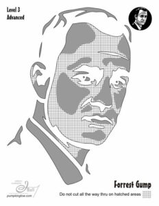 Forrest Gump pumpkin pattern